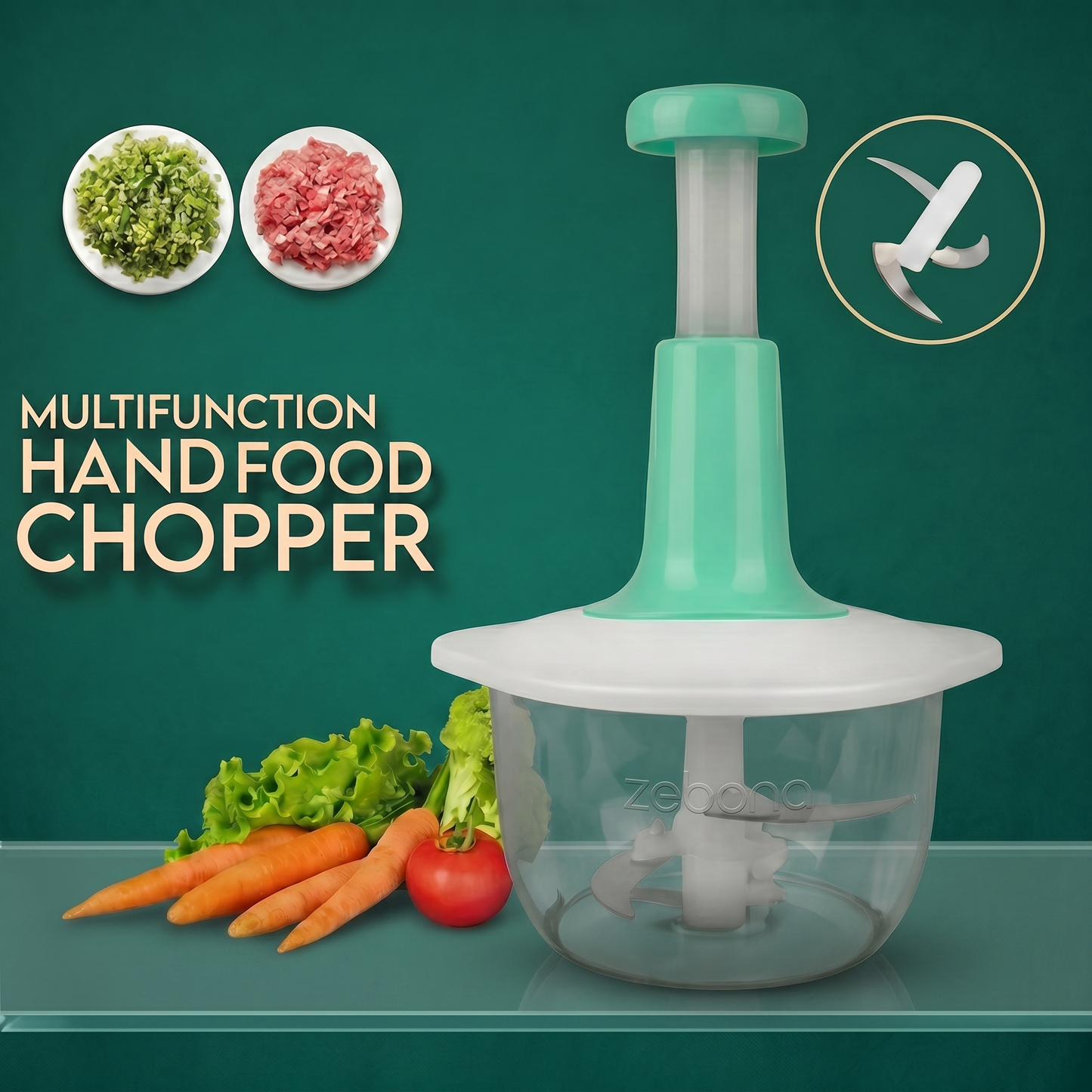 Manual Hand Push Chopper
